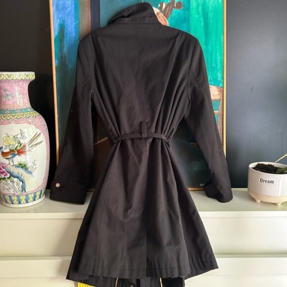 Ivanka Trump Black Trench Coat Windbreaker XL - Picture 9 of 16